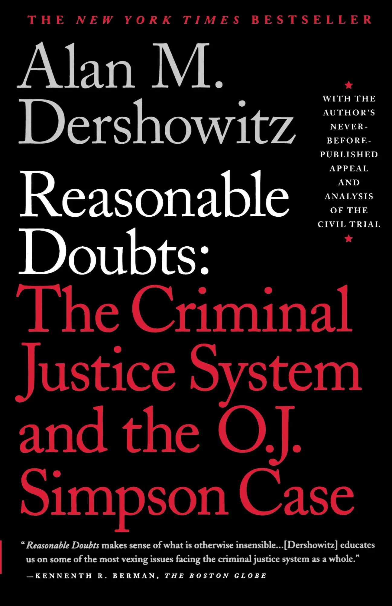Cover: 9780684832647 | Reasonable Doubts | Alan M. Dershowitz | Taschenbuch | Englisch | 1997
