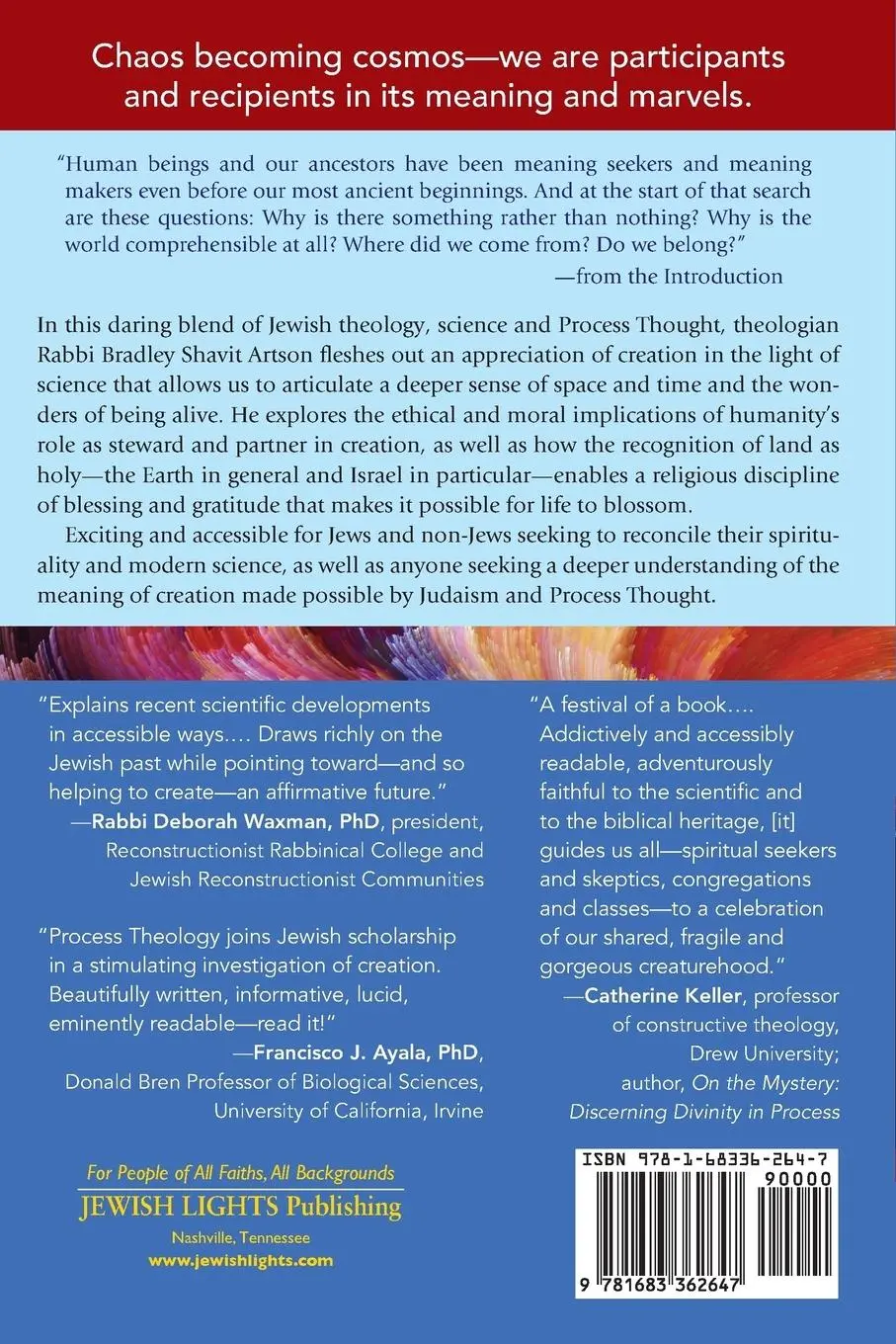 Rückseite: 9781683362647 | Renewing the Process of Creation | DHL Rabbi Bradley Shavit Artson