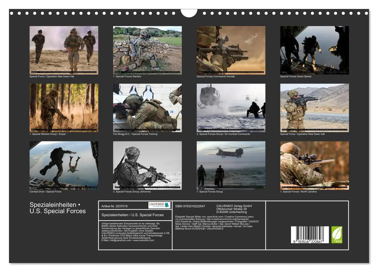 Bild: 9783516222647 | Spezialeinheiten ¿ U.S. Special Forces (Wandkalender 2026 DIN A3...