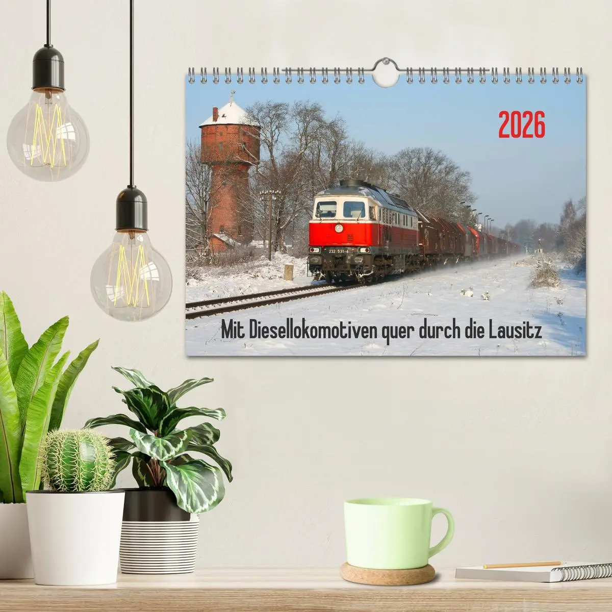 Bild: 9783516072747 | Mit Diesellokomotiven quer durch die Lausitz - 2026 (Wandkalender...