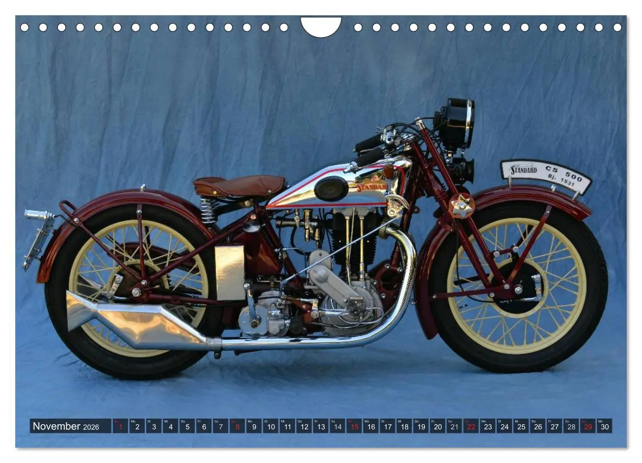Bild: 9783516212747 | Deutsche Motorrad Oldtimer (Wandkalender 2026 DIN A4 quer),...