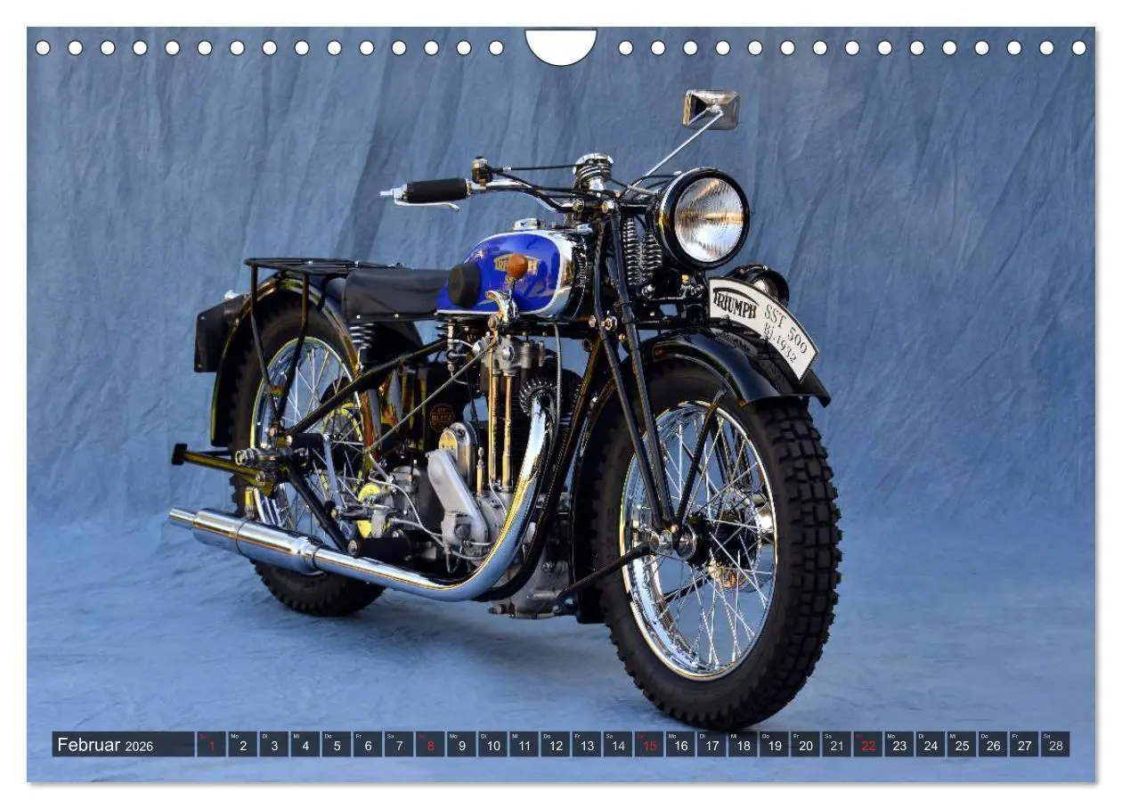 Bild: 9783516212747 | Deutsche Motorrad Oldtimer (Wandkalender 2026 DIN A4 quer),...
