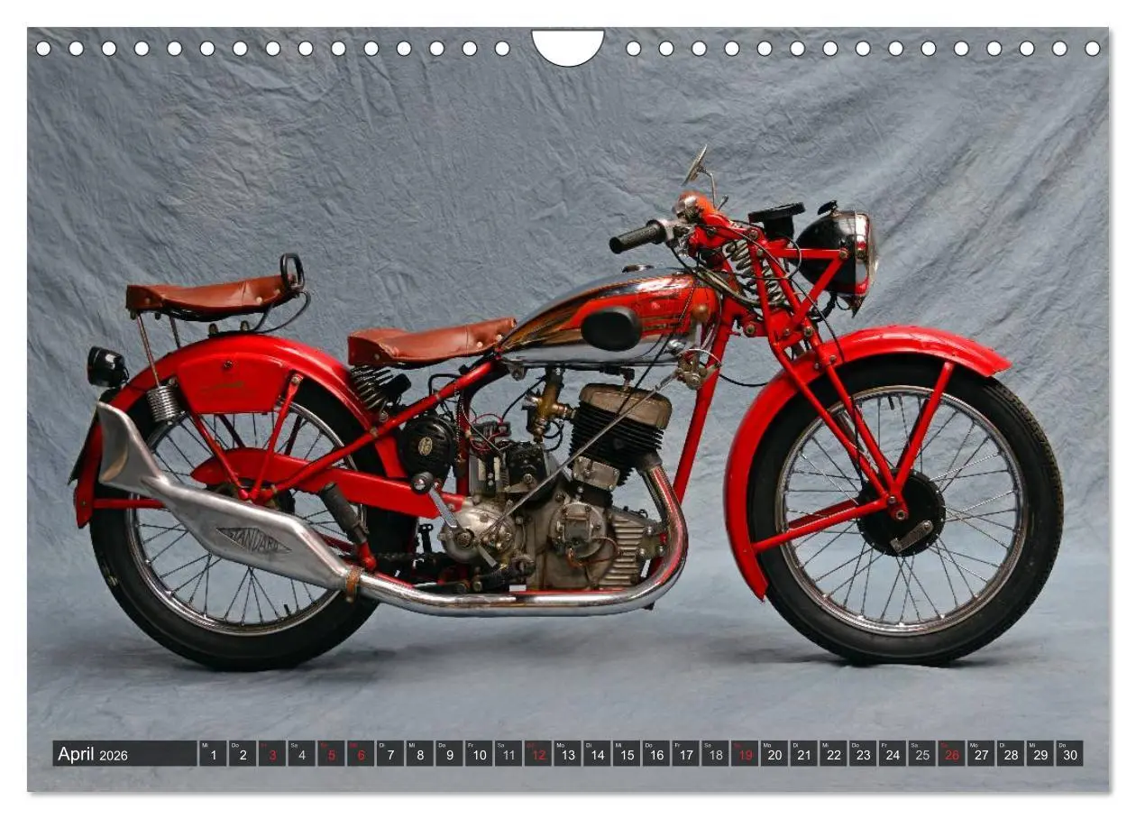 Bild: 9783516212747 | Deutsche Motorrad Oldtimer (Wandkalender 2026 DIN A4 quer),...