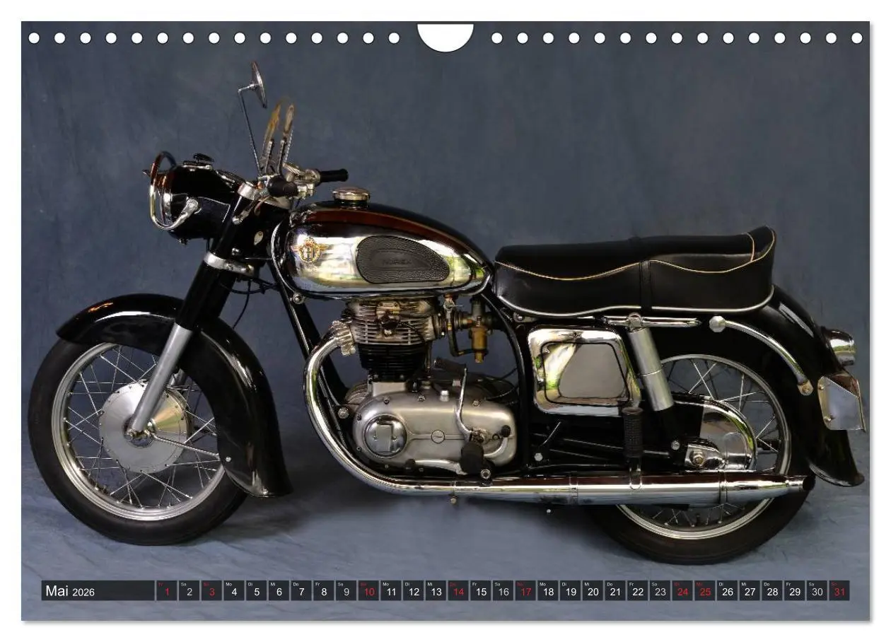 Bild: 9783516212747 | Deutsche Motorrad Oldtimer (Wandkalender 2026 DIN A4 quer),...