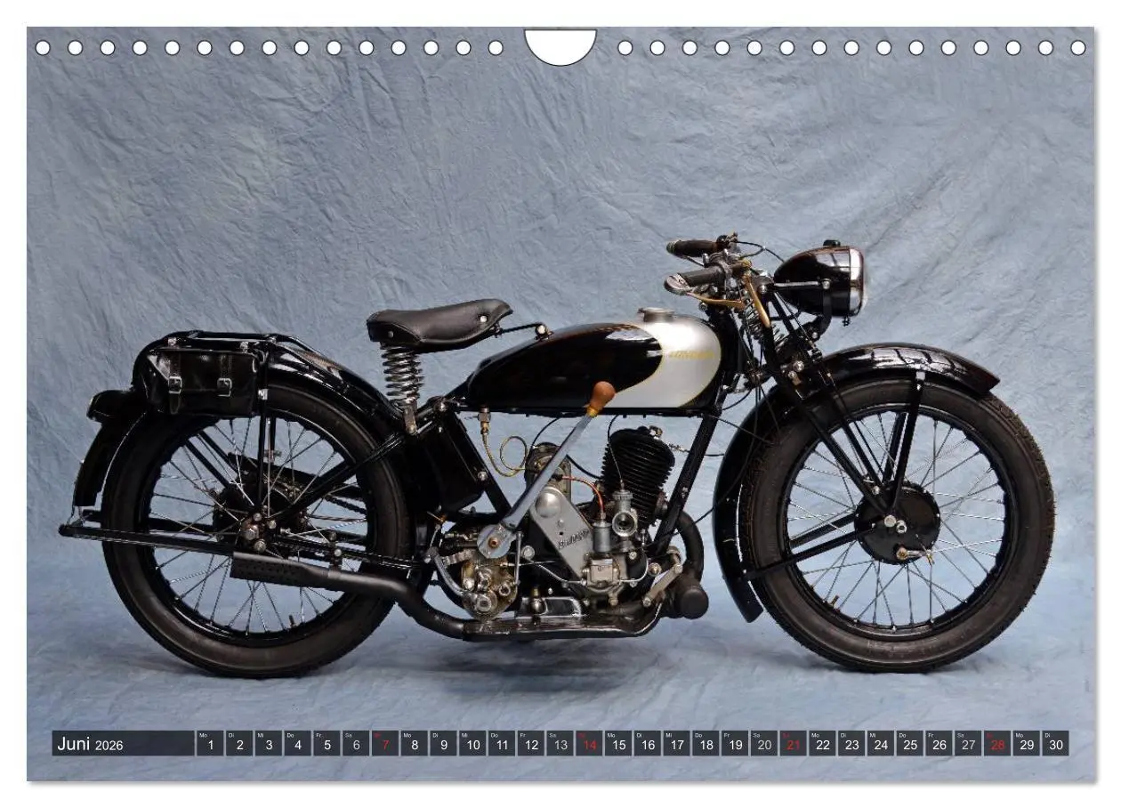 Bild: 9783516212747 | Deutsche Motorrad Oldtimer (Wandkalender 2026 DIN A4 quer),...