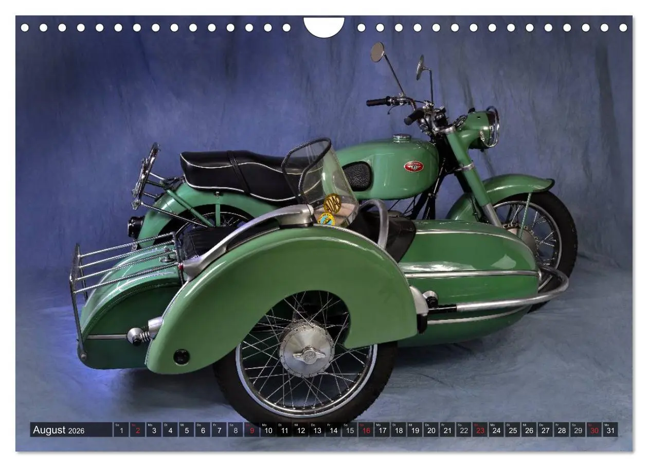 Bild: 9783516212747 | Deutsche Motorrad Oldtimer (Wandkalender 2026 DIN A4 quer),...