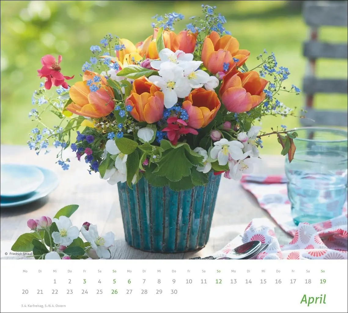 Bild: 9783756412747 | times&amp;more Blumen Bildkalender 2026 | Heye | Kalender | Spiralbindung
