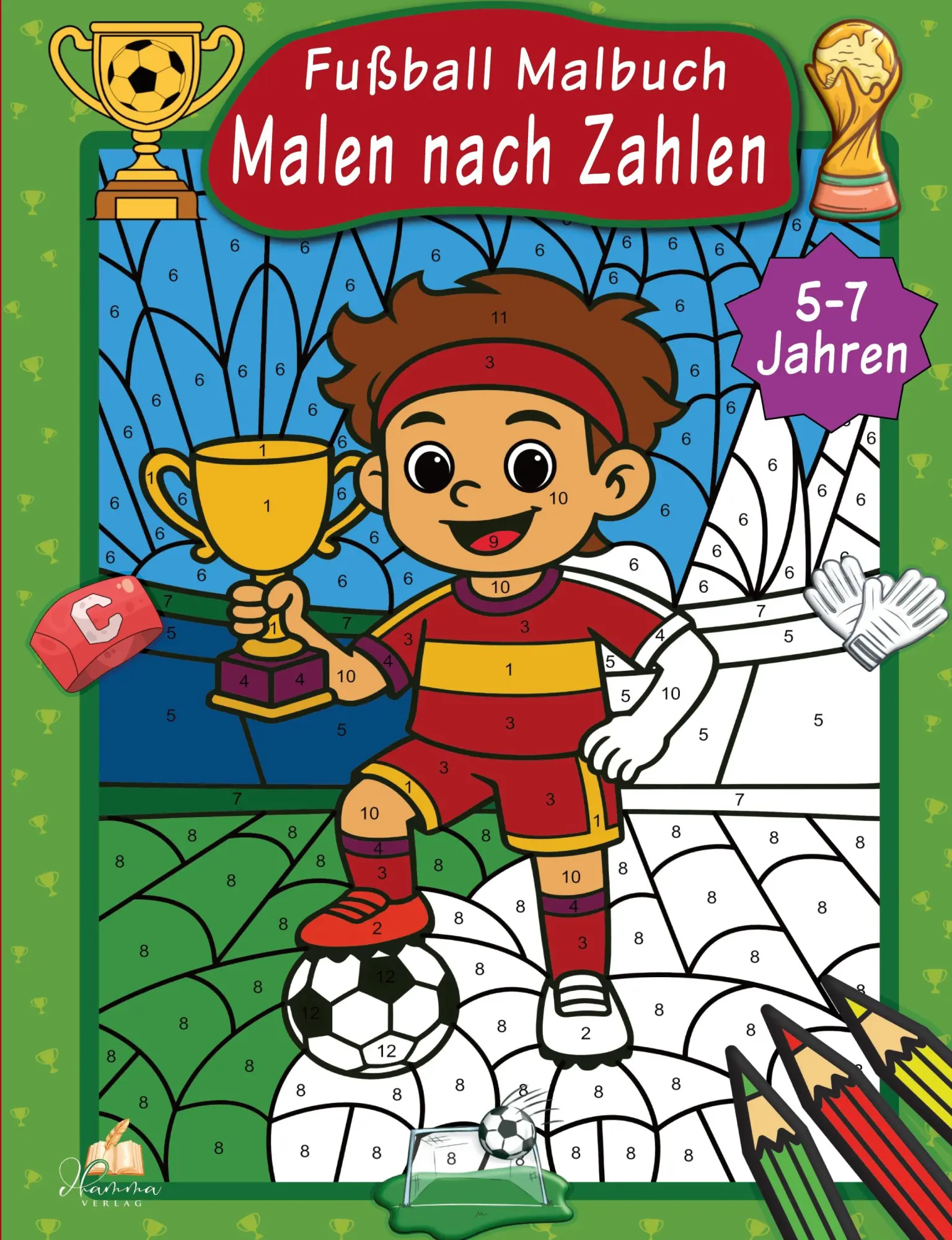 Cover: 9783986572747 | Malen nach Zahlen Fußball Malbuch für Kinder ab 5-7 Jahren | Müller