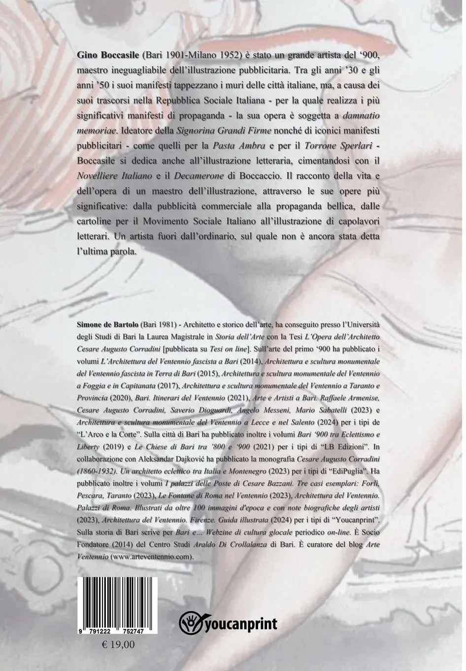 Rückseite: 9791222752747 | Gino Boccasile. Il pubblicitario di Mussolini dal Ventennio al...