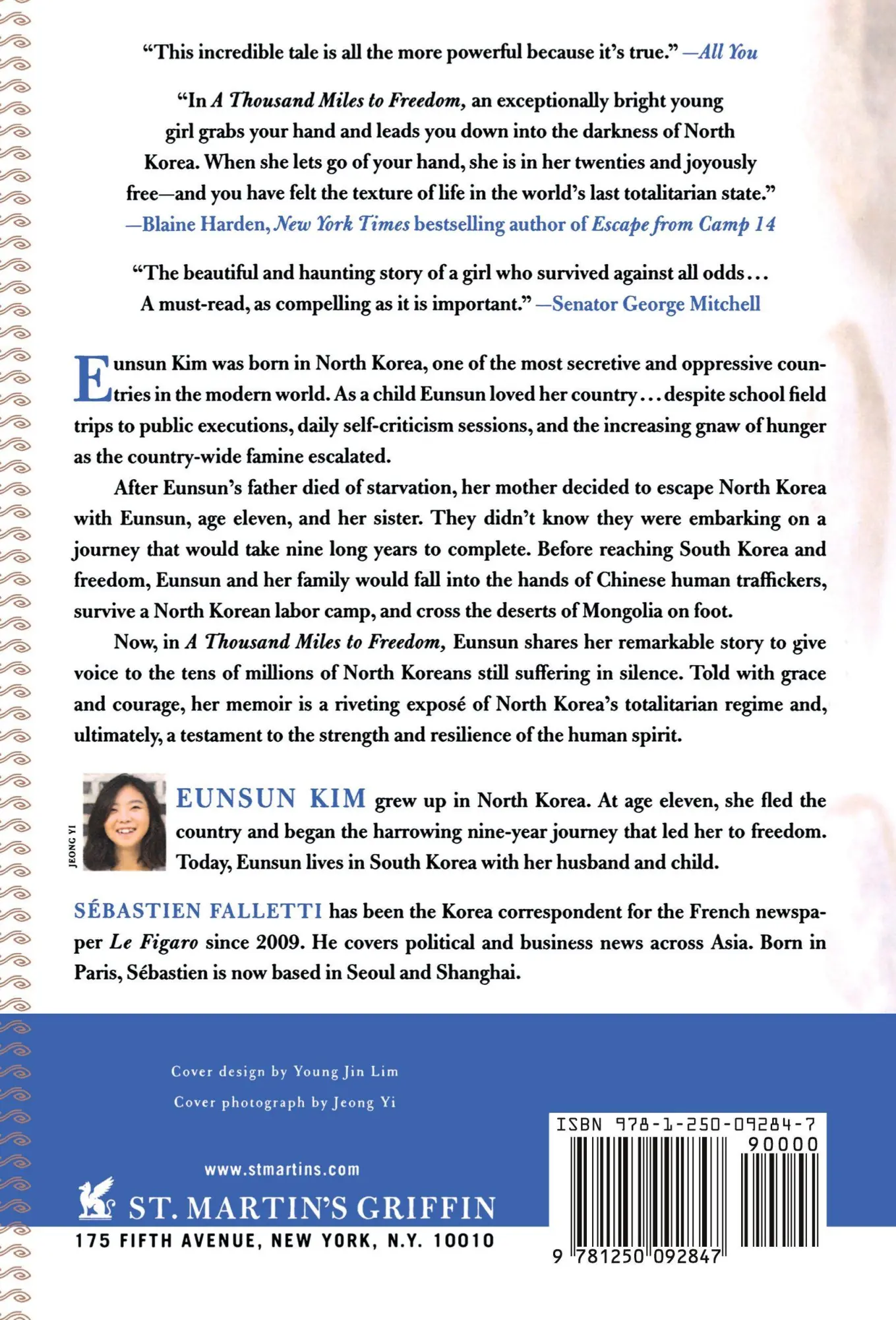 Rückseite: 9781250092847 | Thousand Miles to Freedom | Eunsun Kim | Taschenbuch | Englisch | 2016