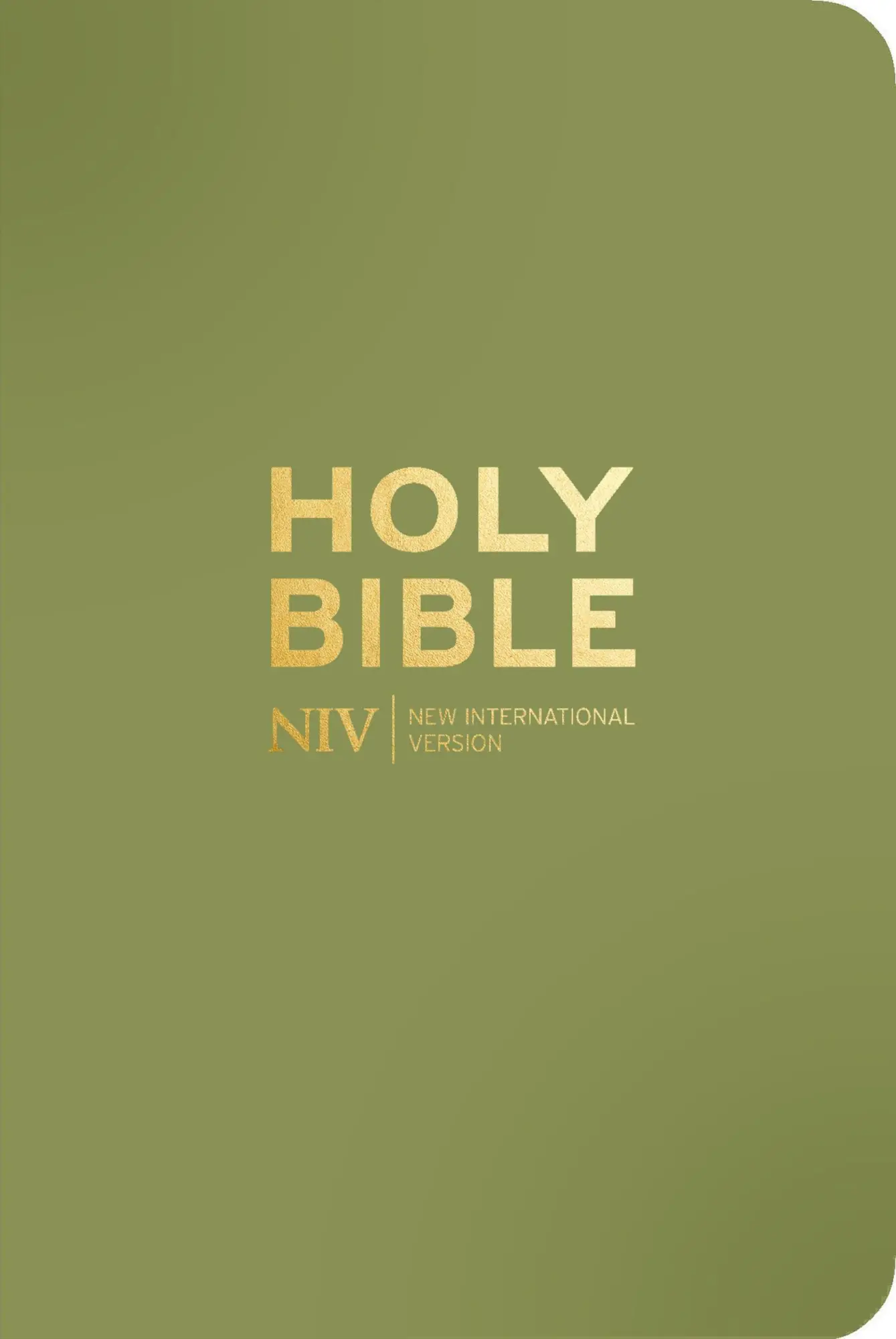 Cover: 9781399832847 | NIV Pocket Olive Green Bible with Gold Zip | New International Version
