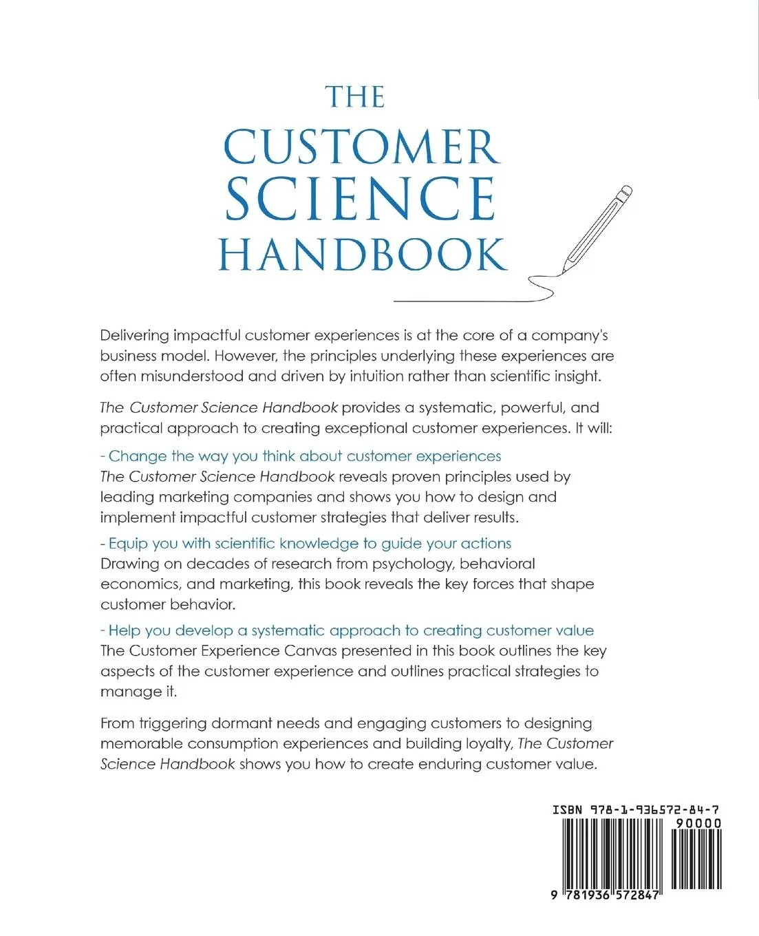 Rückseite: 9781936572847 | The Customer Science Handbook | Alexander Chernev | Taschenbuch | 2025