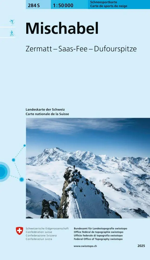 Cover: 9783302502847 | 284S Mischabel Schneesportkarte | Zermatt - Saas-Fee - Dufourspitze