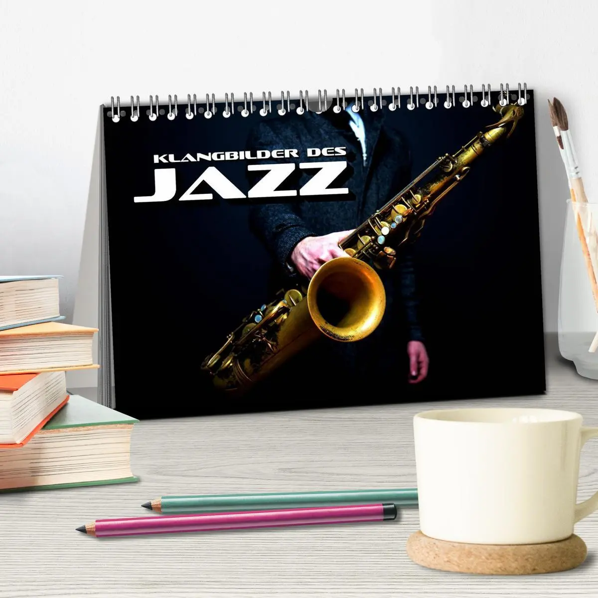 Bild: 9783457972847 | Klangbilder des Jazz (Tischkalender 2026 DIN A5 quer), CALVENDO...