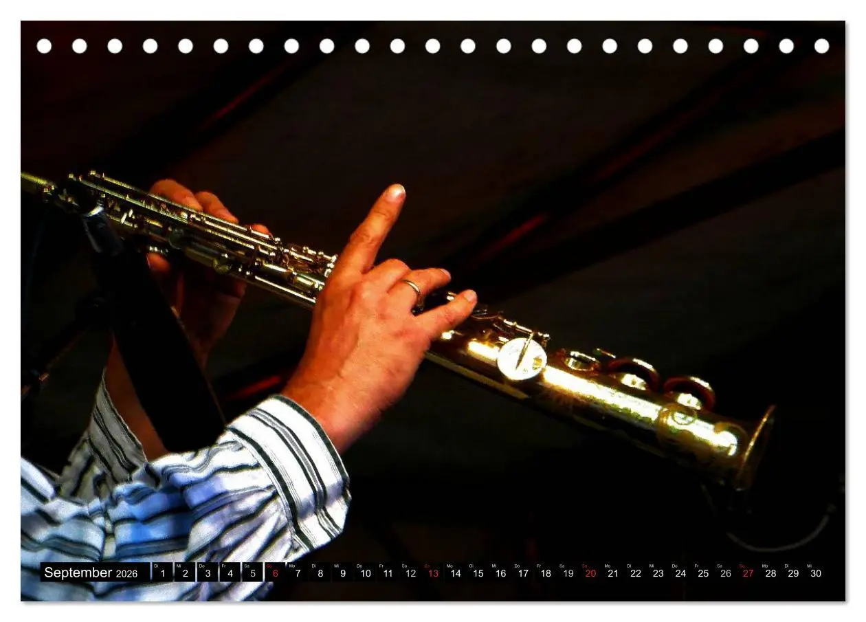 Bild: 9783457972847 | Klangbilder des Jazz (Tischkalender 2026 DIN A5 quer), CALVENDO...