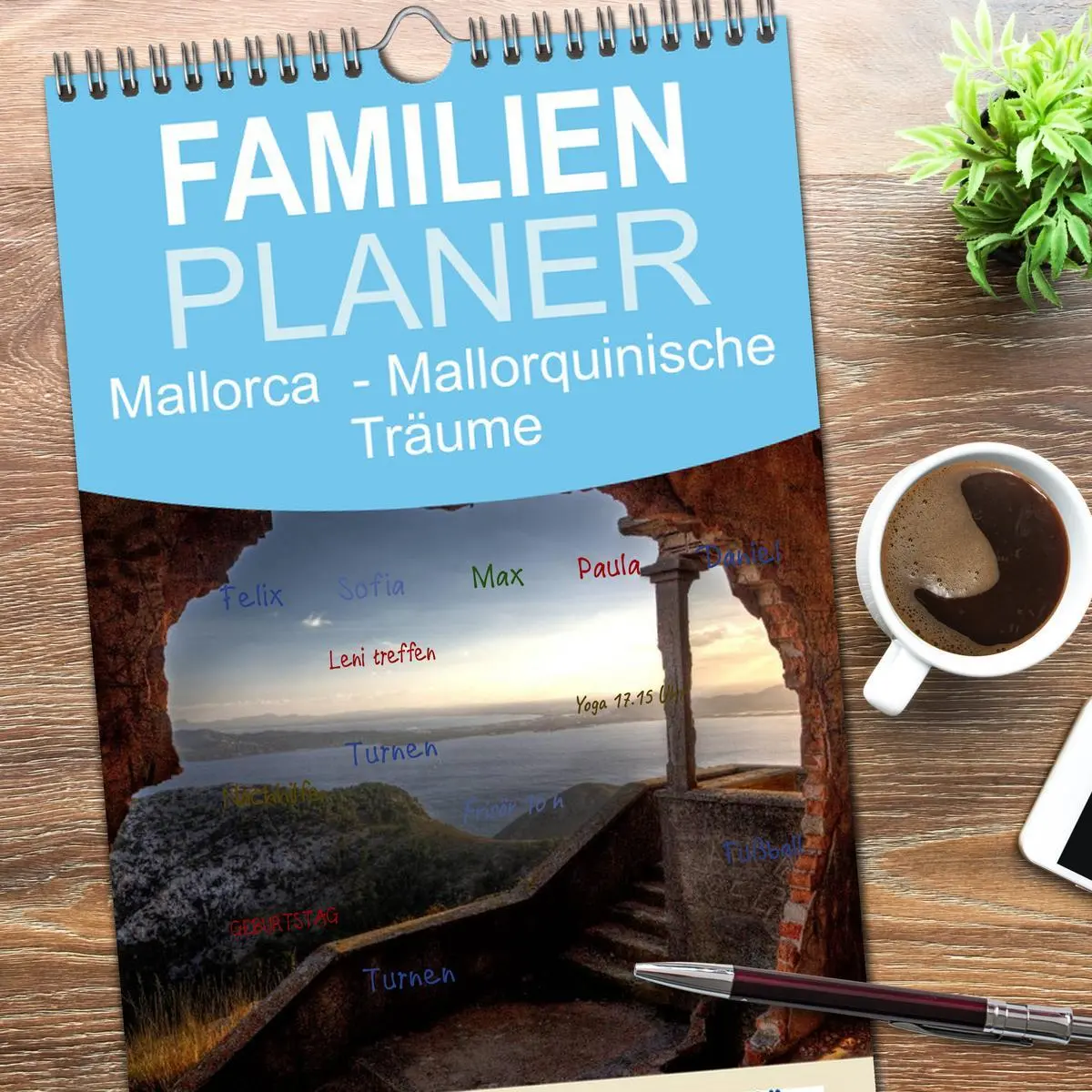 Bild: 9783516512847 | Familienplaner 2026 - Mallorca - Mallorquinische Träume mit 5...