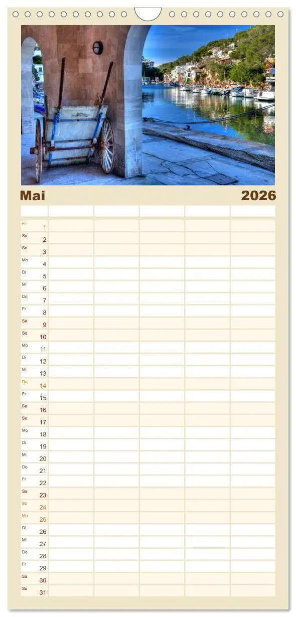 Bild: 9783516512847 | Familienplaner 2026 - Mallorca - Mallorquinische Träume mit 5...