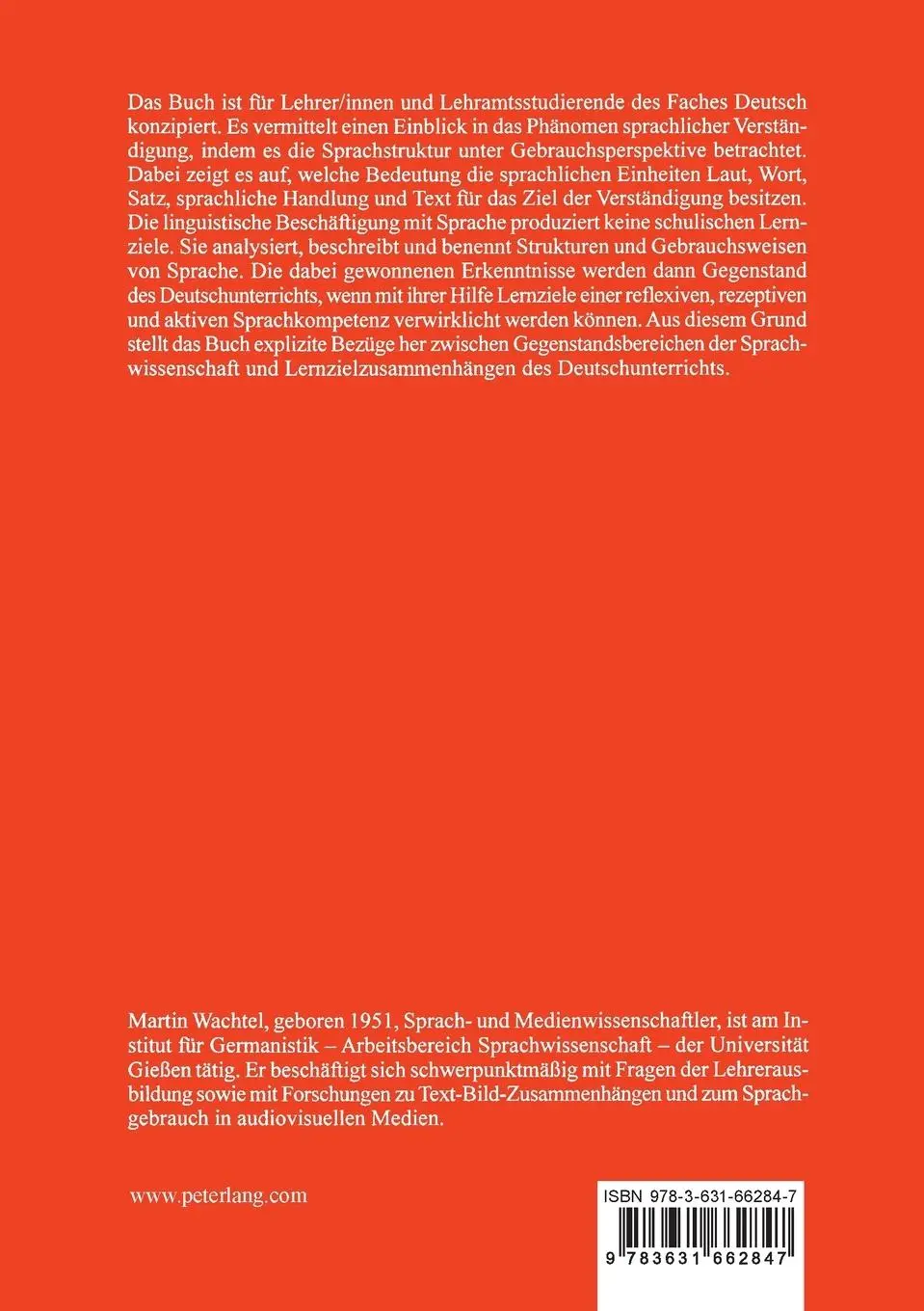 Rückseite: 9783631662847 | Grammatik und vieles mehr | Martin Wachtel | Taschenbuch | Deutsch