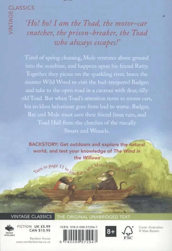 Rückseite: 9780099572947 | The Wind in the Willows | Kenneth Grahame | Taschenbuch | 258 S.