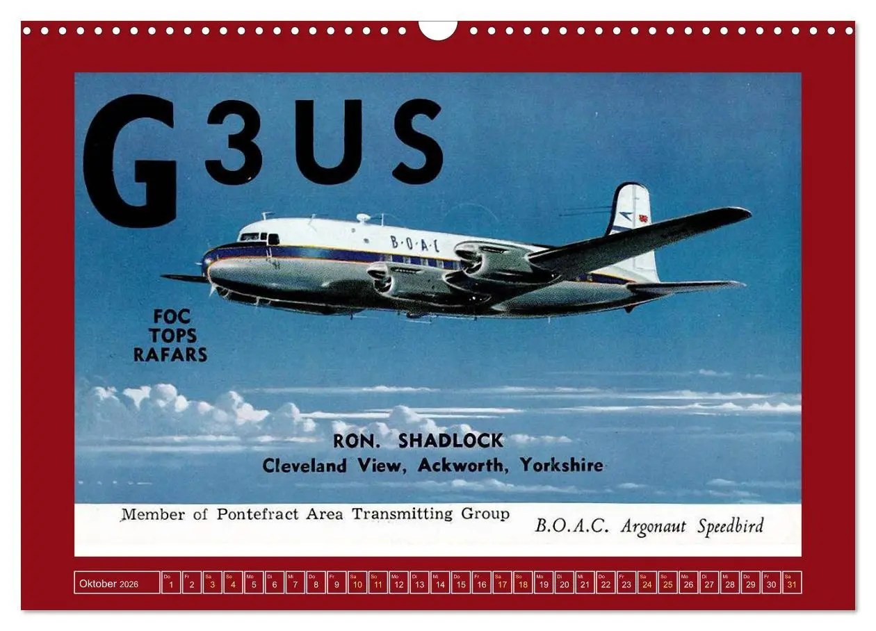 Bild: 9783457272947 | Historische Flugzeuge auf QSL-Karten (Wandkalender 2026 DIN A3...