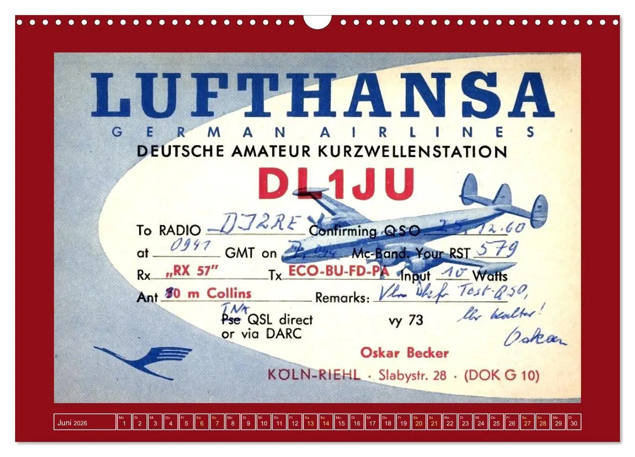 Bild: 9783457272947 | Historische Flugzeuge auf QSL-Karten (Wandkalender 2026 DIN A3...
