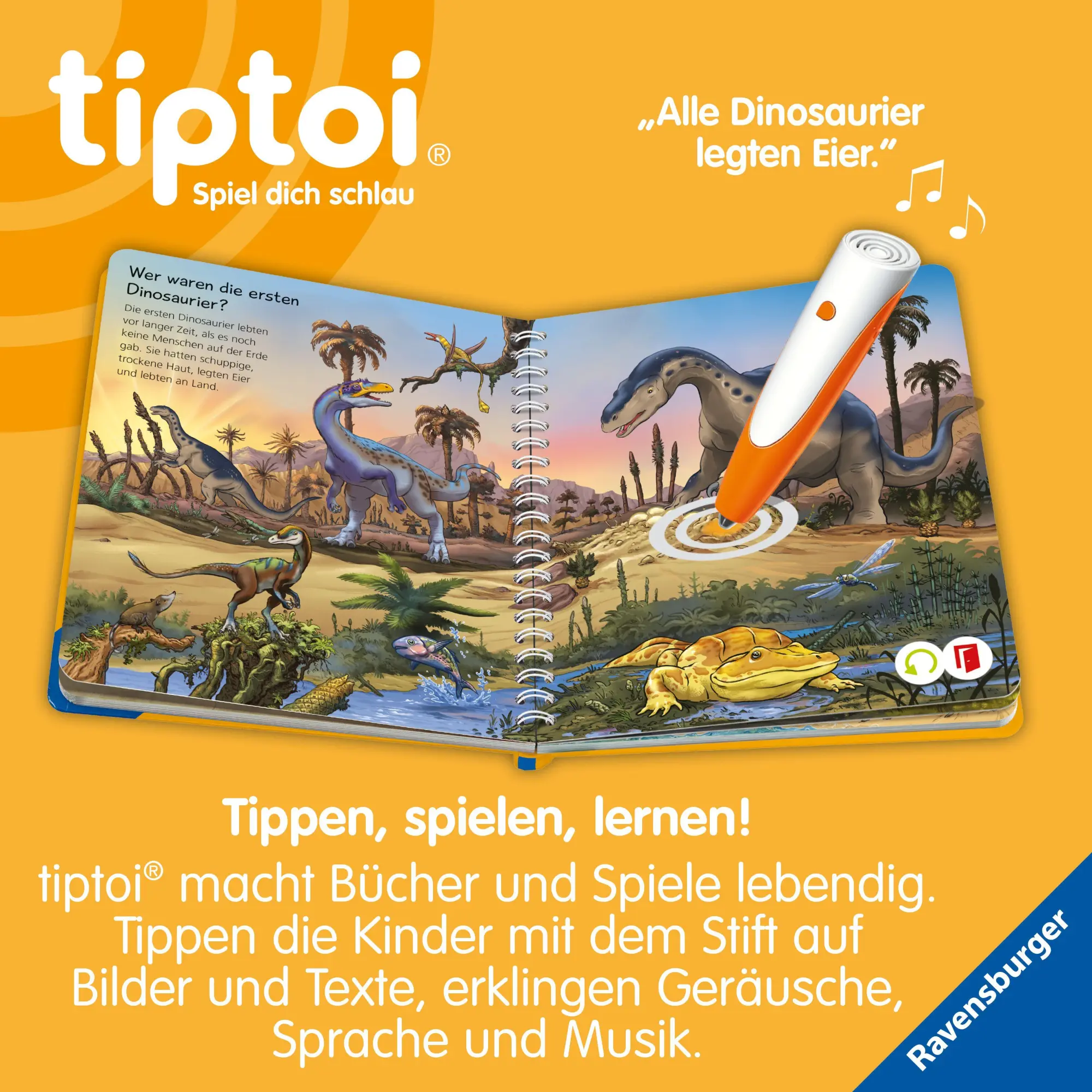 Bild: 9783473492947 | tiptoi® Wieso? Weshalb? Warum? junior - Dinosaurier | Cee Neudert