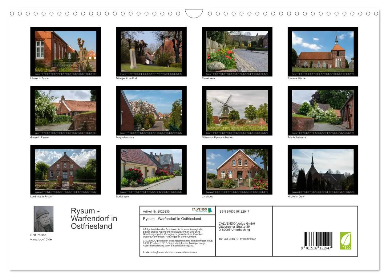 Bild: 9783516122947 | Rysum - Warfendorf in Ostfriesland (Wandkalender 2026 DIN A3 quer),...