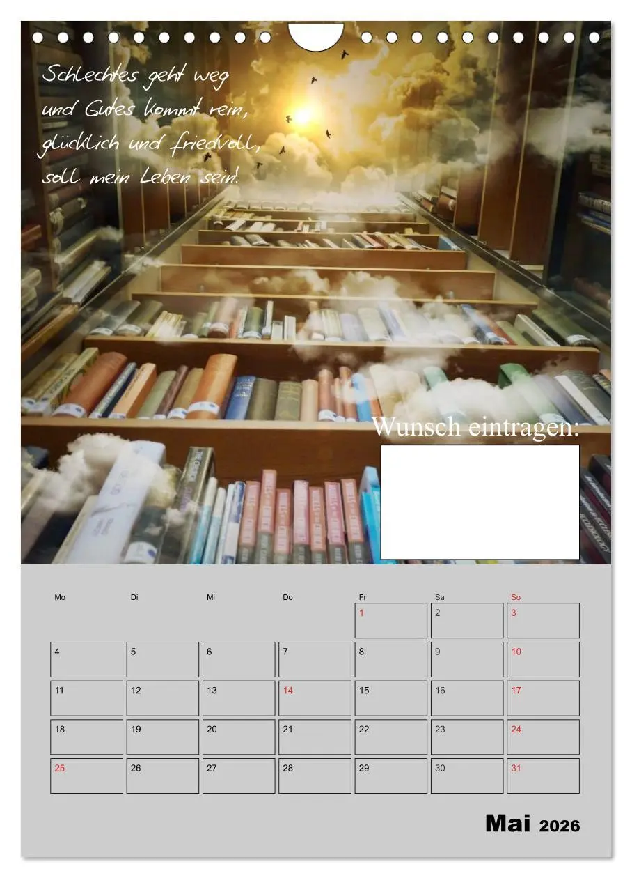 Bild: 9783516432947 | Wunsch- und Zauberkalender (Wandkalender 2026 DIN A4 hoch),...