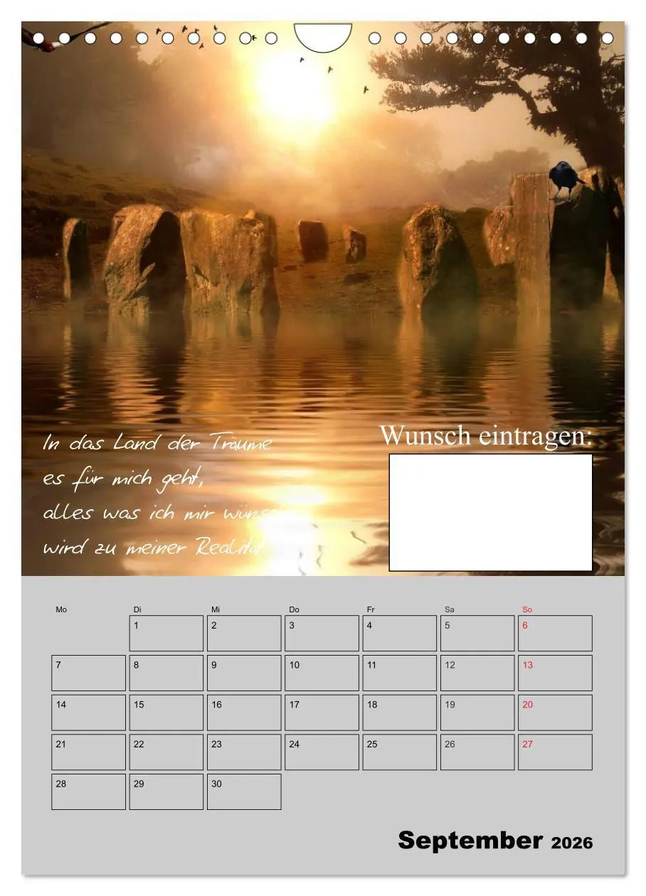 Bild: 9783516432947 | Wunsch- und Zauberkalender (Wandkalender 2026 DIN A4 hoch),...