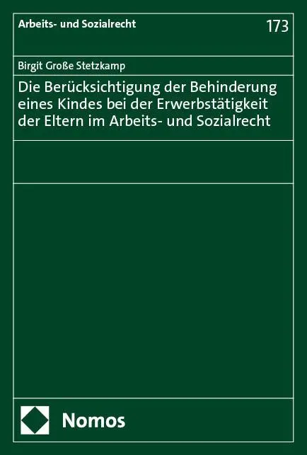 Cover: 9783756012947 | Die Berücksichtigung der Behinderung eines Kindes bei der...