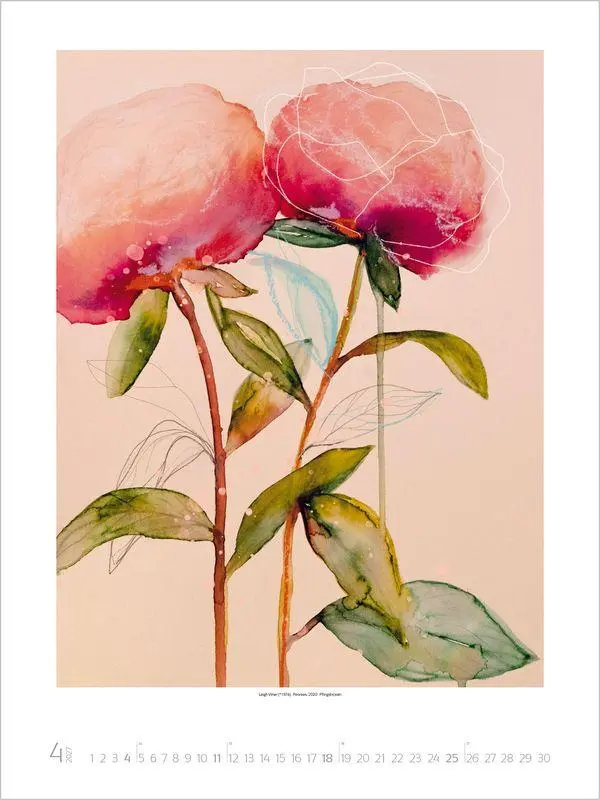 Bild: 9783819302947 | Botanical Art 2027 | Verlag Korsch | Kalender | 14 S. | Deutsch | 2027