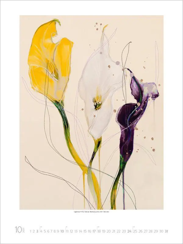 Bild: 9783819302947 | Botanical Art 2027 | Verlag Korsch | Kalender | 14 S. | Deutsch | 2027