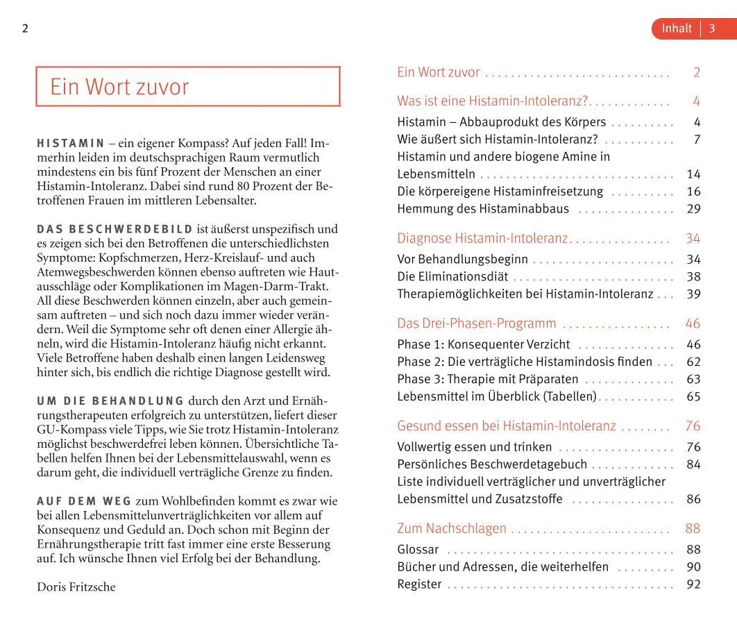 Bild: 9783833852947 | Histamin-Intoleranz | Beschwerdefrei genießen | Doris Fritzsche | Buch
