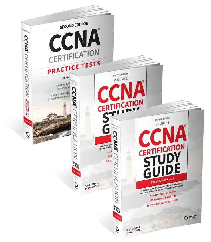 Cover: 9781394213047 | CCNA Certification Study Guide Volume 1, Volume 2, and Practice...