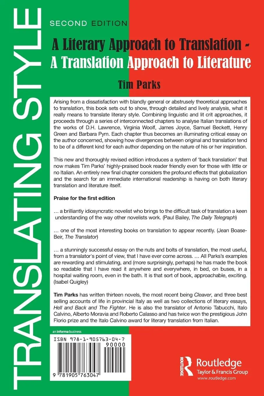Rückseite: 9781905763047 | Translating Style | Tim Parks | Taschenbuch | Englisch | 2007