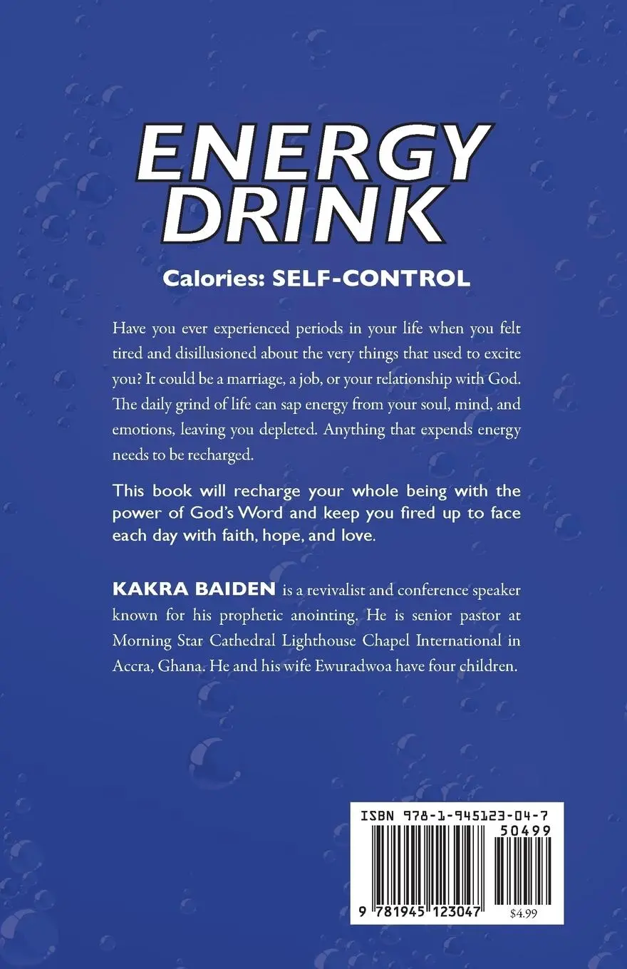 Rückseite: 9781945123047 | ENERGY DRINK | CALORIES: SELF CONTROL | Kakra Baiden | Taschenbuch
