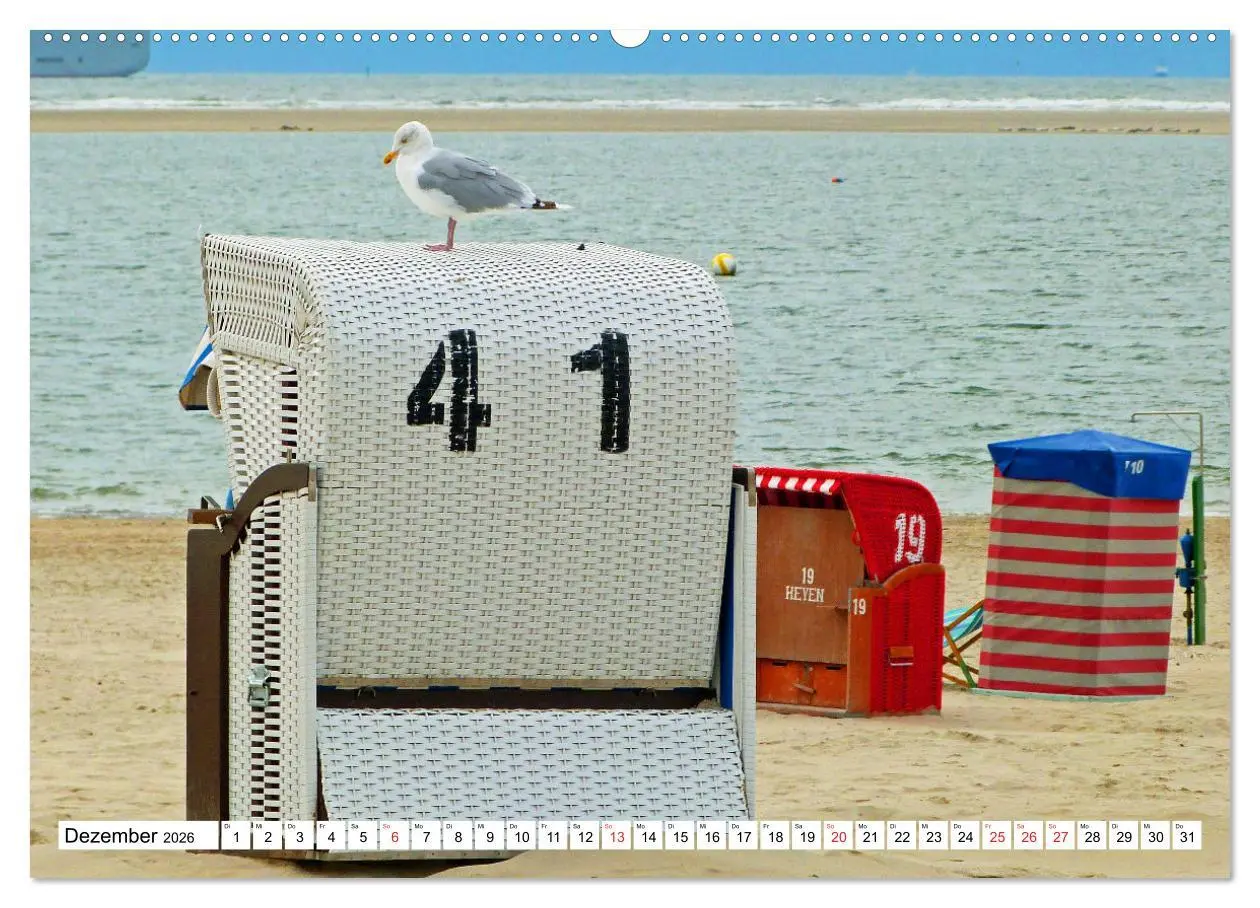 Bild: 9783457303047 | Verliebt in Borkum (Wandkalender 2026 DIN A2 quer), CALVENDO...