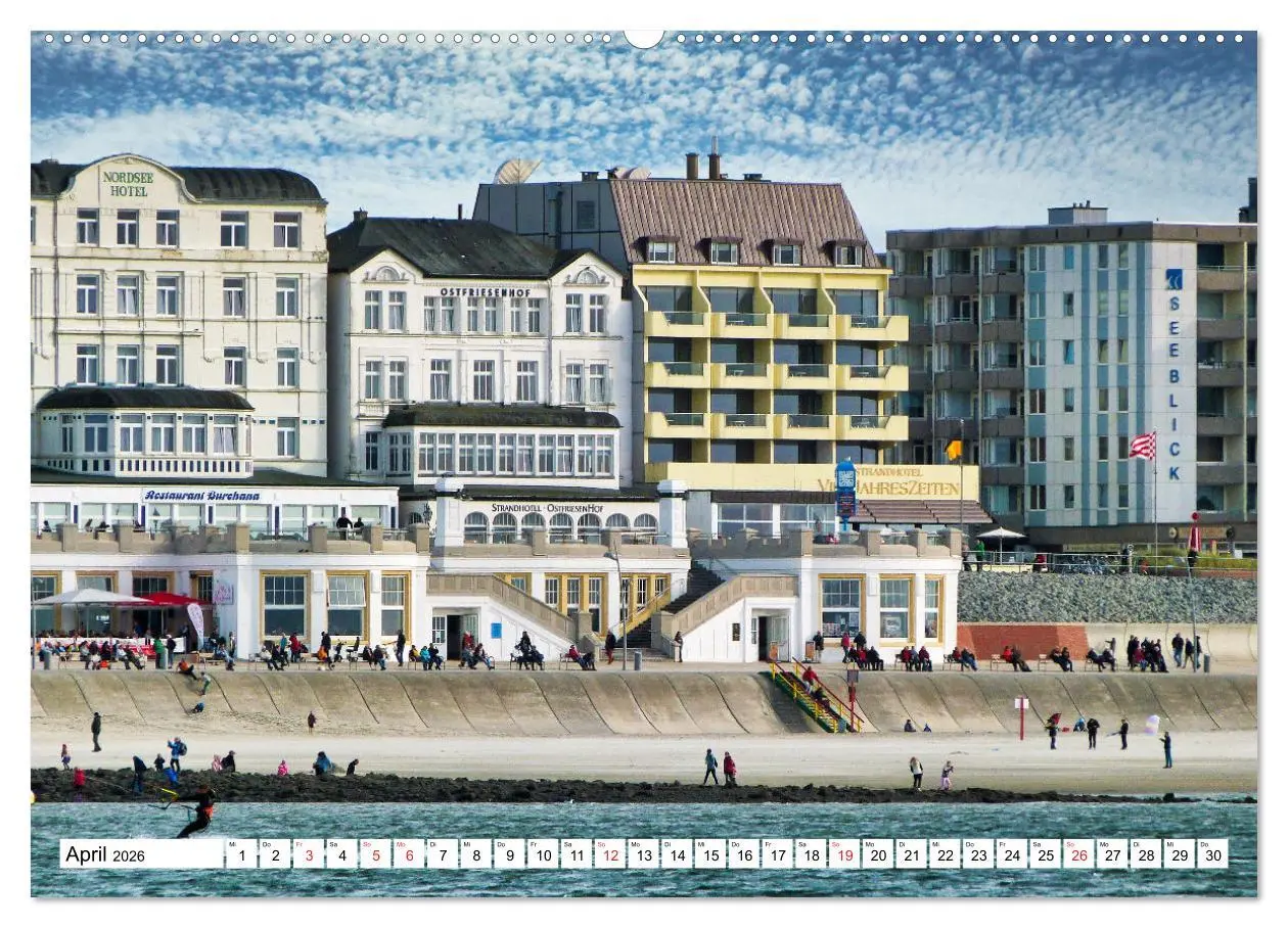 Bild: 9783457303047 | Verliebt in Borkum (Wandkalender 2026 DIN A2 quer), CALVENDO...