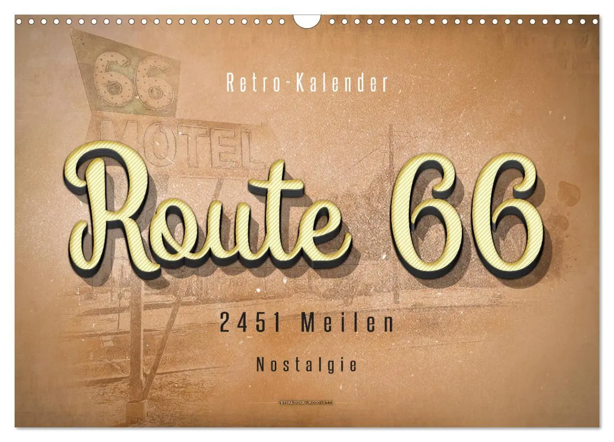 Cover: 9783457783047 | Route 66 - 2451 Meilen Nostalgie (Wandkalender 2026 DIN A3 quer),...
