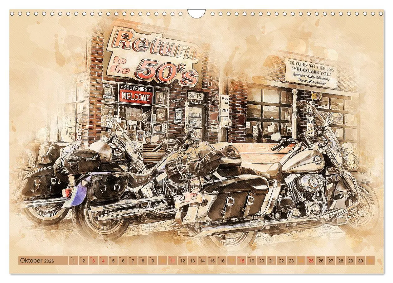 Bild: 9783457783047 | Route 66 - 2451 Meilen Nostalgie (Wandkalender 2026 DIN A3 quer),...