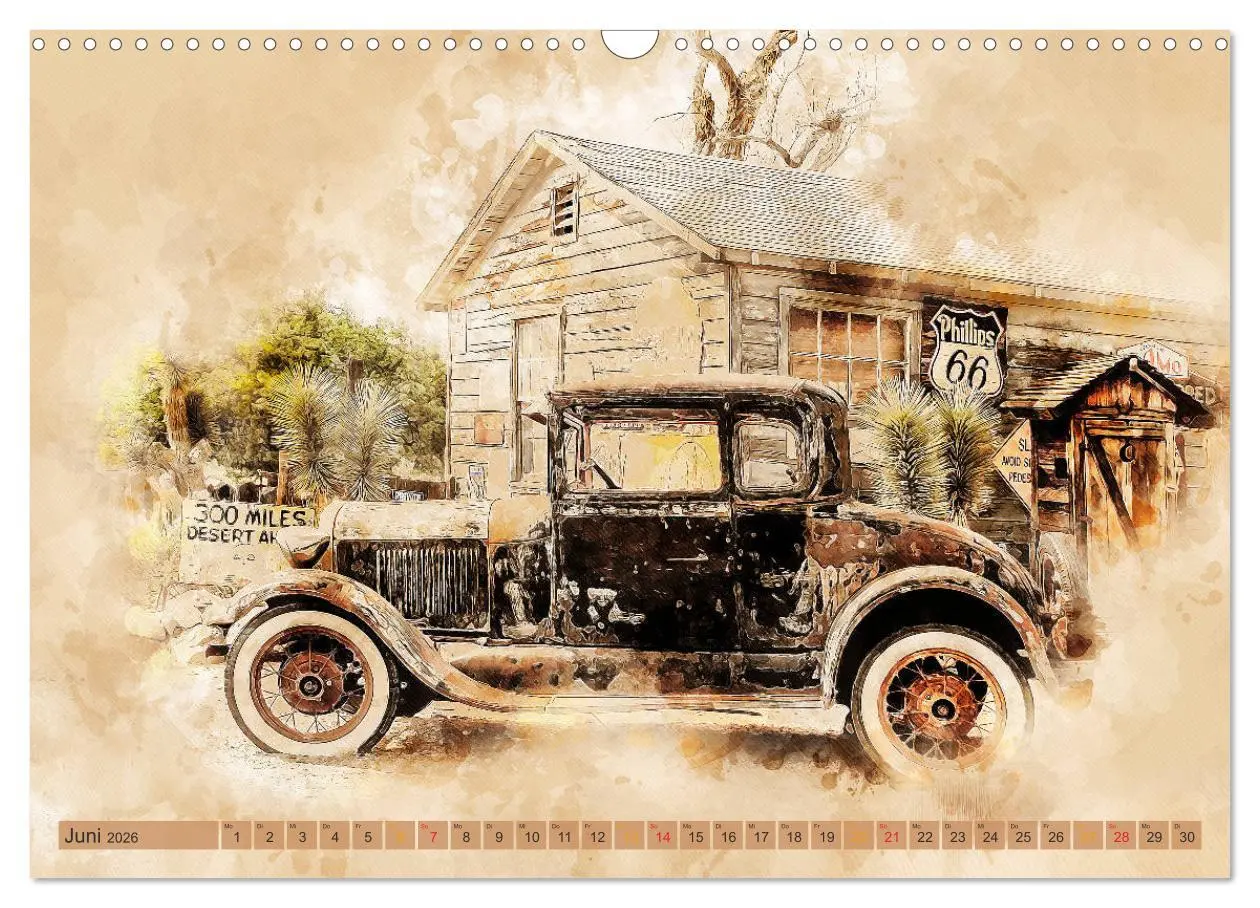 Bild: 9783457783047 | Route 66 - 2451 Meilen Nostalgie (Wandkalender 2026 DIN A3 quer),...