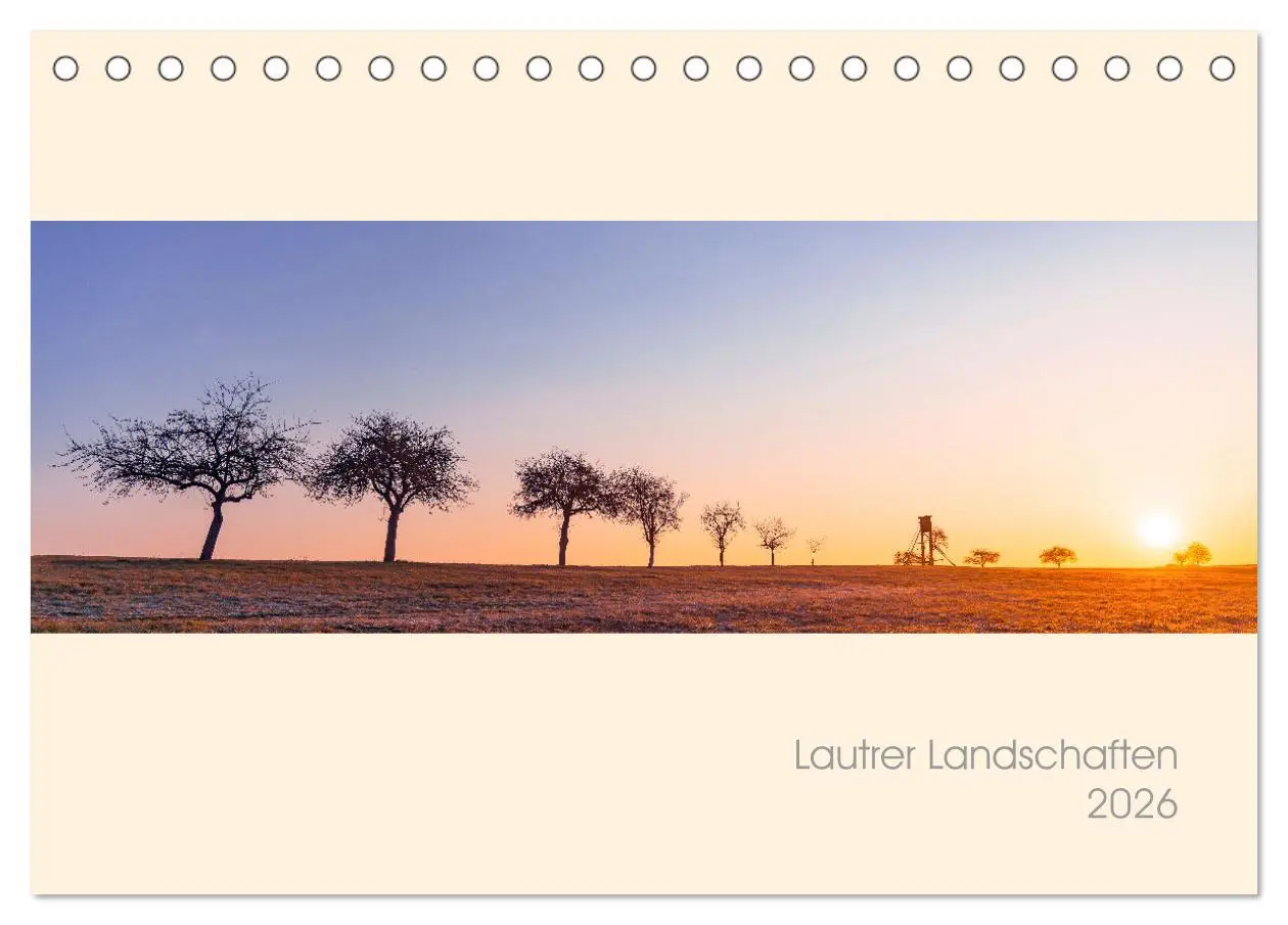 Cover: 9783457923047 | Lautrer Landschaften 2026 (Tischkalender 2026 DIN A5 quer),...
