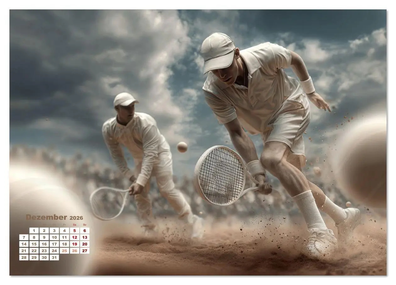 Bild: 9783516633047 | Aufschlag - Punkt - Applaus (Wandkalender 2026 DIN A4 quer),...