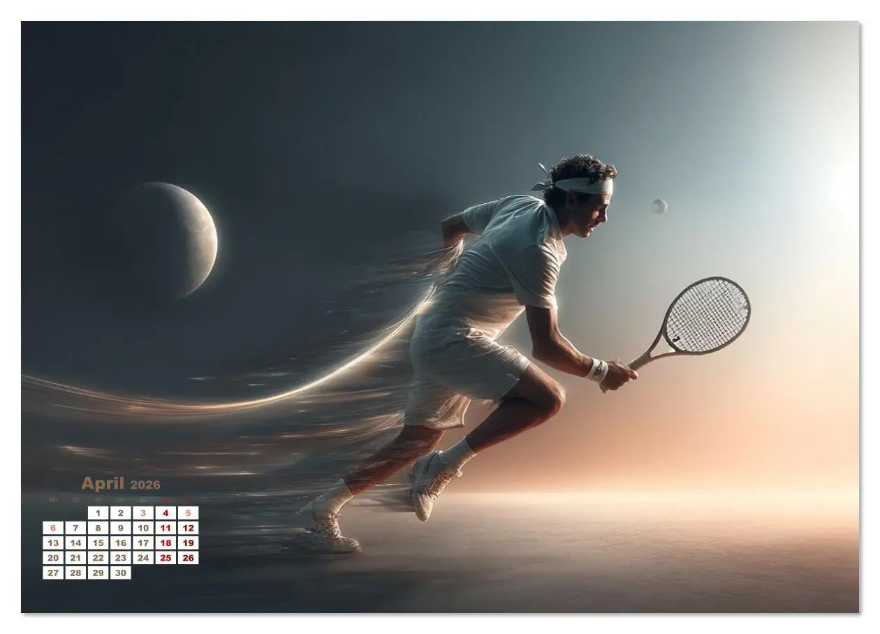 Bild: 9783516633047 | Aufschlag - Punkt - Applaus (Wandkalender 2026 DIN A4 quer),...