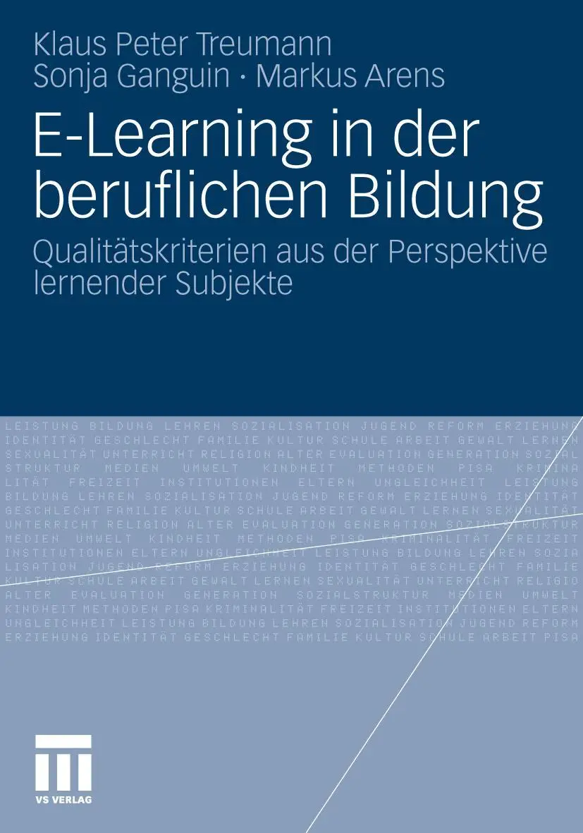 Cover: 9783531173047 | E-Learning in der beruflichen Bildung | Klaus Peter Treumann (u. a.)