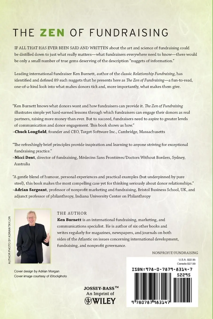 Rückseite: 9780787983147 | The Zen of Fundraising | Ken Burnett | Taschenbuch | Englisch | 2006