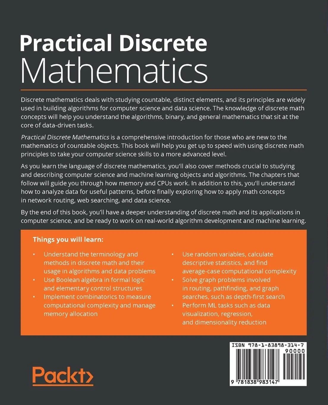 Rückseite: 9781838983147 | Practical Discrete Mathematics | Ryan T. White (u. a.) | Taschenbuch