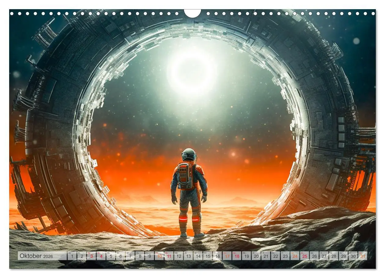 Bild: 9783457463147 | Astronaut - Unterwegs in der Galaxie (Wandkalender 2026 DIN A3...