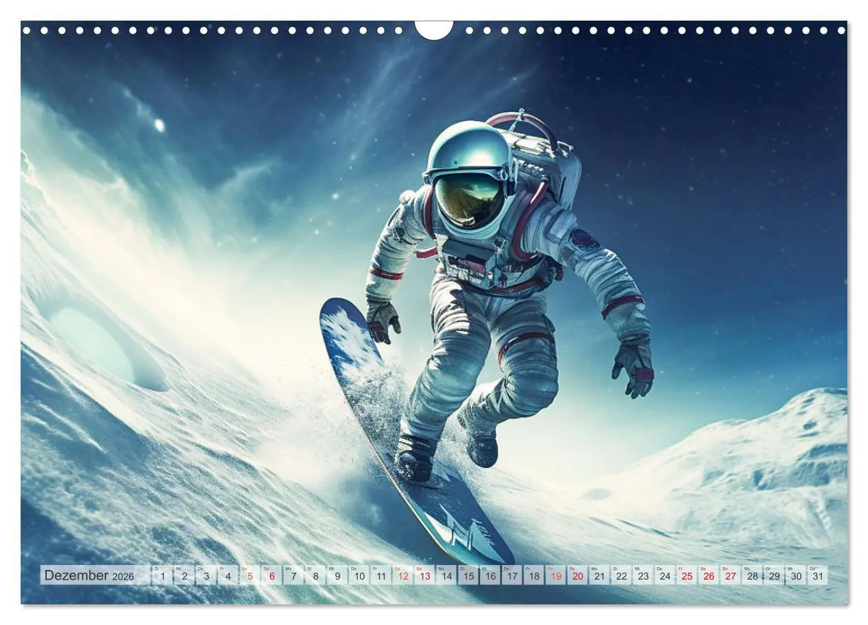 Bild: 9783457463147 | Astronaut - Unterwegs in der Galaxie (Wandkalender 2026 DIN A3...