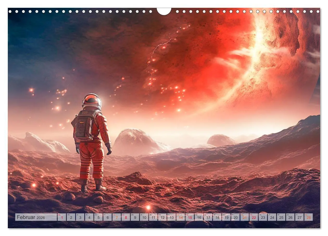 Bild: 9783457463147 | Astronaut - Unterwegs in der Galaxie (Wandkalender 2026 DIN A3...